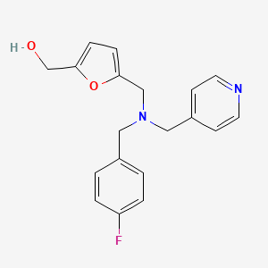 (5-{[(4-fluorobenzyl)(pyridin-4-ylmethyl)amino]methyl}-2-furyl)methanol