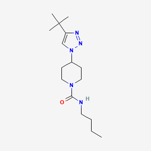 N-butyl-4-(4-tert-butyl-1H-1,2,3-triazol-1-yl)piperidine-1-carboxamide