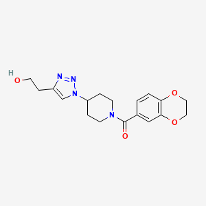 2-{1-[1-(2,3-dihydro-1,4-benzodioxin-6-ylcarbonyl)piperidin-4-yl]-1H-1,2,3-triazol-4-yl}ethanol