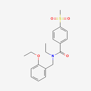 N-(2-ethoxybenzyl)-N-ethyl-4-(methylsulfonyl)benzamide