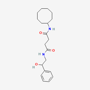 molecular formula C20H30N2O3 B5900469 N-cyclooctyl-N'-(2-hydroxy-2-phenylethyl)succinamide 