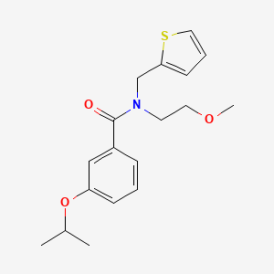 molecular formula C18H23NO3S B5900473 3-isopropoxy-N-(2-methoxyethyl)-N-(2-thienylmethyl)benzamide 