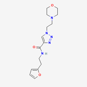 N-[2-(2-furyl)ethyl]-1-[2-(4-morpholinyl)ethyl]-1H-1,2,3-triazole-4-carboxamide