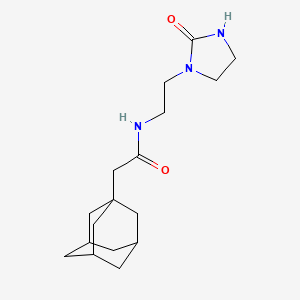 2-(1-adamantyl)-N-[2-(2-oxoimidazolidin-1-yl)ethyl]acetamide