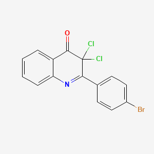 2-(4-Bromophenyl)-3,3-dichloroquinolin-4(3H)-one