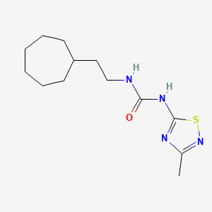 molecular formula C13H22N4OS B5900496 N-(2-cycloheptylethyl)-N'-(3-methyl-1,2,4-thiadiazol-5-yl)urea 