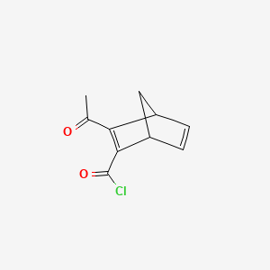 molecular formula C10H9ClO2 B590050 3-Acetylbicyclo[2.2.1]hepta-2,5-diene-2-carbonyl chloride CAS No. 148054-41-5
