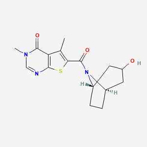 6-{[(3-endo)-3-hydroxy-8-azabicyclo[3.2.1]oct-8-yl]carbonyl}-3,5-dimethylthieno[2,3-d]pyrimidin-4(3H)-one