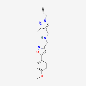 1-(1-allyl-3-methyl-1H-pyrazol-4-yl)-N-{[5-(4-methoxyphenyl)isoxazol-3-yl]methyl}methanamine