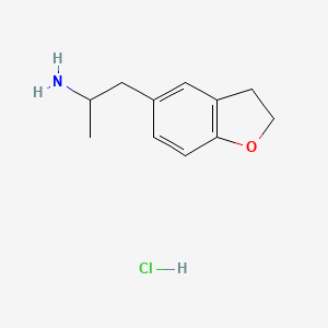 molecular formula C11H16ClNO B590052 1-(2,3-Dihydro-1-benzofuran-5-yl)propan-2-amine hydrochloride CAS No. 152623-94-4