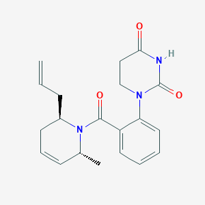 molecular formula C20H23N3O3 B5900528 1-(2-{[(2R*,6R*)-2-allyl-6-methyl-3,6-dihydropyridin-1(2H)-yl]carbonyl}phenyl)dihydropyrimidine-2,4(1H,3H)-dione 