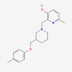 molecular formula C20H26N2O2 B5900562 6-methyl-2-({3-[(4-methylphenoxy)methyl]piperidin-1-yl}methyl)pyridin-3-ol 