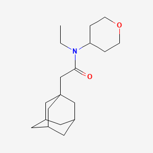 2-(1-adamantyl)-N-ethyl-N-(tetrahydro-2H-pyran-4-yl)acetamide