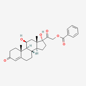 molecular formula C28H34O6 B590057 Cortisol 21-Benzoate CAS No. 74669-84-4