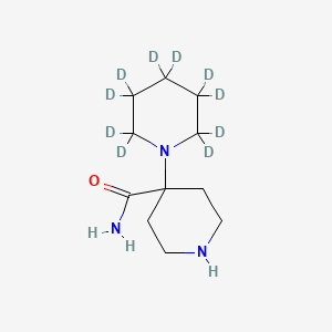 molecular formula C11H21N3O B590059 1,4'-Bipiperidinyl-4'-carboxamide-d10 CAS No. 1330277-11-6