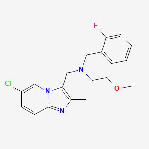 N-[(6-chloro-2-methylimidazo[1,2-a]pyridin-3-yl)methyl]-N-(2-fluorobenzyl)-2-methoxyethanamine