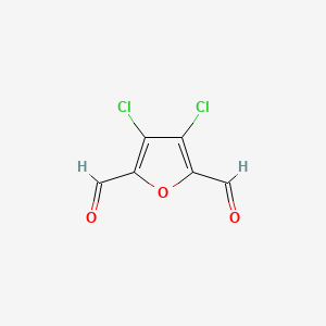 3,4-Dichlorofuran-2,5-dicarbaldehyde