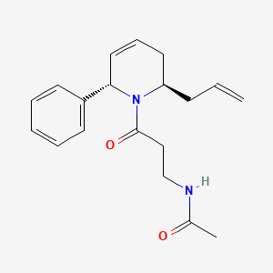 molecular formula C19H24N2O2 B5900726 N-{3-[(2R*,6S*)-2-allyl-6-phenyl-3,6-dihydropyridin-1(2H)-yl]-3-oxopropyl}acetamide 