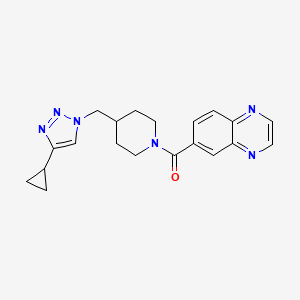 6-({4-[(4-cyclopropyl-1H-1,2,3-triazol-1-yl)methyl]piperidin-1-yl}carbonyl)quinoxaline