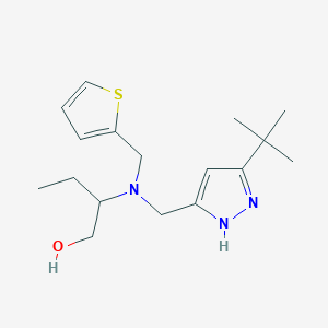 2-[[(5-tert-butyl-1H-pyrazol-3-yl)methyl](2-thienylmethyl)amino]butan-1-ol