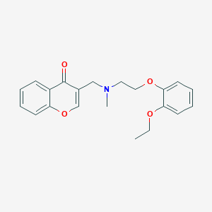 molecular formula C21H23NO4 B5900799 3-{[[2-(2-ethoxyphenoxy)ethyl](methyl)amino]methyl}-4H-chromen-4-one 