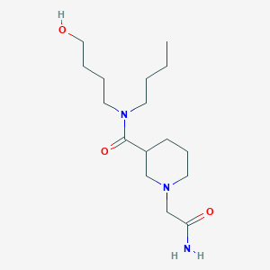 1-(2-amino-2-oxoethyl)-N-butyl-N-(4-hydroxybutyl)piperidine-3-carboxamide