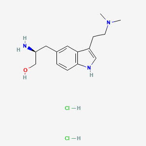 molecular formula C15H25Cl2N3O B590082 Decarbonyl zolmitriptan dihydrochloride CAS No. 1241387-63-2