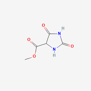 molecular formula C5H6N2O4 B590083 Methyl 2,5-dioxoimidazolidine-4-carboxylate CAS No. 156514-01-1