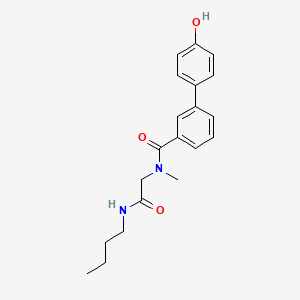 molecular formula C20H24N2O3 B5900831 N-[2-(butylamino)-2-oxoethyl]-4'-hydroxy-N-methylbiphenyl-3-carboxamide 