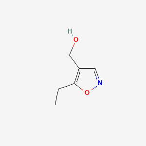 molecular formula C6H9NO2 B590084 (5-Ethylisoxazol-4-yl)methanol CAS No. 155602-38-3