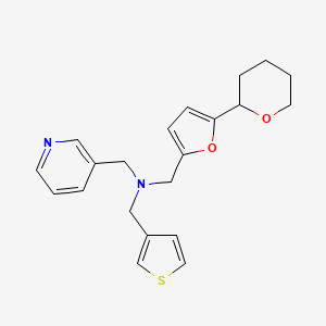 (pyridin-3-ylmethyl){[5-(tetrahydro-2H-pyran-2-yl)-2-furyl]methyl}(3-thienylmethyl)amine