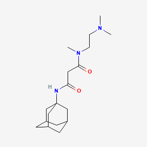 molecular formula C18H31N3O2 B5900855 N'-1-adamantyl-N-[2-(dimethylamino)ethyl]-N-methylmalonamide 