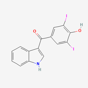 3-(3,5-Diiodo-4-hydroxybenzoyl)-indole