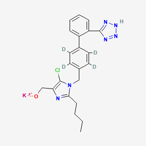 molecular formula C22H22ClKN6O B590088 Losartan Isomer Impurity, Potassium Salt CAS No. 860644-28-6