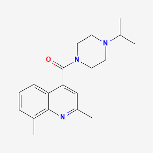 4-[(4-isopropylpiperazin-1-yl)carbonyl]-2,8-dimethylquinoline