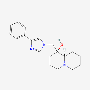 (1R,9aR)-1-[(4-phenyl-1H-imidazol-1-yl)methyl]octahydro-2H-quinolizin-1-ol