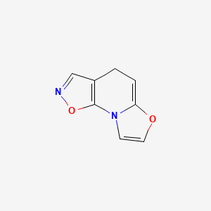molecular formula C8H6N2O2 B590095 4H-[1,3]Oxazolo[3,2-a][1,2]oxazolo[4,5-e]pyridine CAS No. 129709-18-8