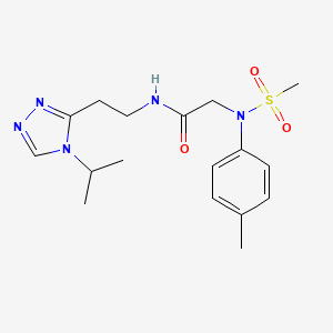 N-[2-(4-isopropyl-4H-1,2,4-triazol-3-yl)ethyl]-2-[(4-methylphenyl)(methylsulfonyl)amino]acetamide