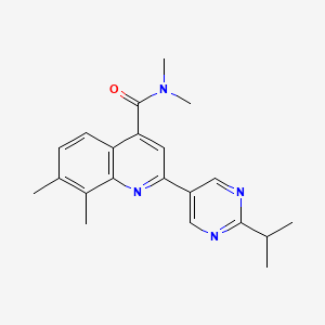 2-(2-isopropylpyrimidin-5-yl)-N,N,7,8-tetramethylquinoline-4-carboxamide