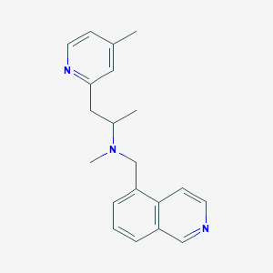 (isoquinolin-5-ylmethyl)methyl[1-methyl-2-(4-methylpyridin-2-yl)ethyl]amine