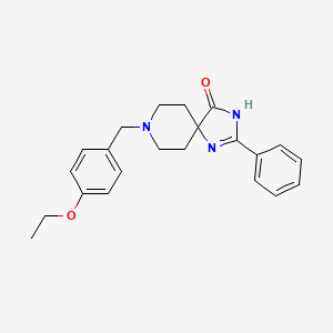 molecular formula C22H25N3O2 B5901052 8-(4-ethoxybenzyl)-2-phenyl-1,3,8-triazaspiro[4.5]dec-1-en-4-one 