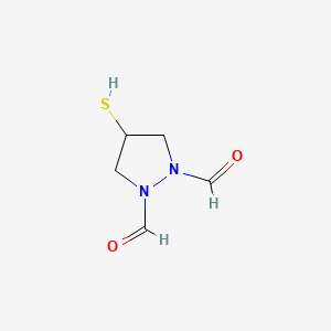 molecular formula C5H8N2O2S B590107 4-Mercapto-1,2-pyrazolidinedicarbaldehyde CAS No. 141499-30-1