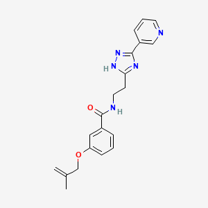 molecular formula C20H21N5O2 B5901081 3-[(2-methylprop-2-en-1-yl)oxy]-N-[2-(3-pyridin-3-yl-1H-1,2,4-triazol-5-yl)ethyl]benzamide 