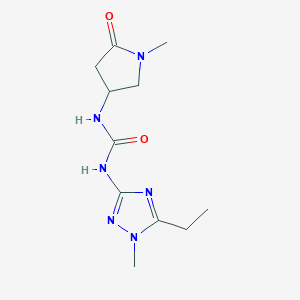 1-(5-Ethyl-1-methyl-1,2,4-triazol-3-yl)-3-(1-methyl-5-oxopyrrolidin-3-yl)urea