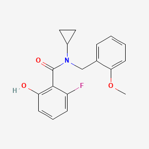 N-cyclopropyl-2-fluoro-6-hydroxy-N-(2-methoxybenzyl)benzamide