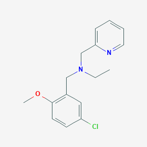 (5-chloro-2-methoxybenzyl)ethyl(pyridin-2-ylmethyl)amine