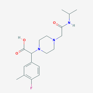 (4-fluoro-3-methylphenyl){4-[2-(isopropylamino)-2-oxoethyl]piperazin-1-yl}acetic acid