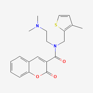 N-[2-(dimethylamino)ethyl]-N-[(3-methyl-2-thienyl)methyl]-2-oxo-2H-chromene-3-carboxamide