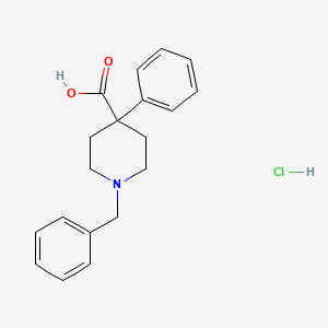 1-Benzyl-4-phenyl-4-piperidinecarboxylic Acid Hydrochloride