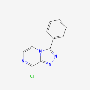 molecular formula C11H7ClN4 B590119 8-氯-3-苯基-[1,2,4]三唑并[4,3-a]哒嗪 CAS No. 140910-71-0